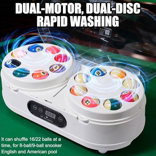 Máquina para limpiar bolas de billar en casa: pulido rápido y ciclo automático para tu salón 2