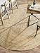 Produktbild RAJRANG BRINGING RAJASTHAN TO YOU Natürlich Oval Jute Teppich 121x68 cm Sisal Woven Geflochtener Handgewebter Rug Läufer für Wohnzimmer Schlafzimmer Boden Outdoor Teppiche