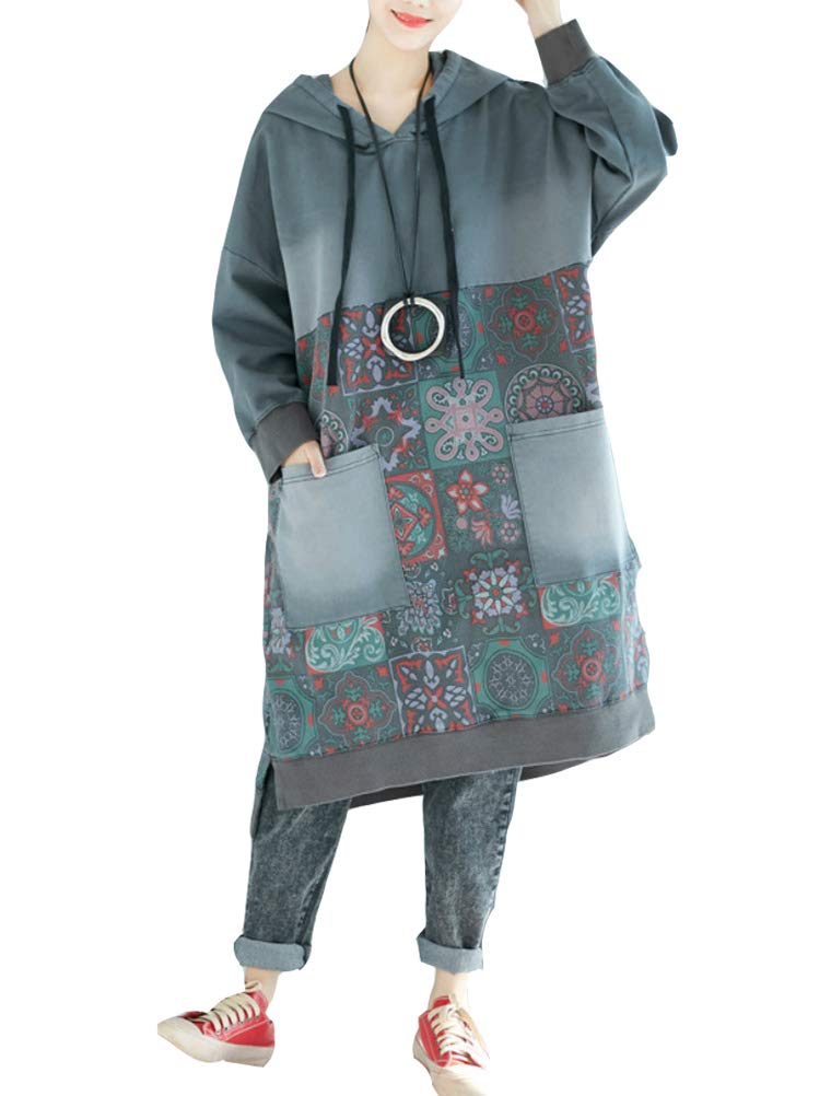 FTCayanz Ethnic Printed Oversized Dress