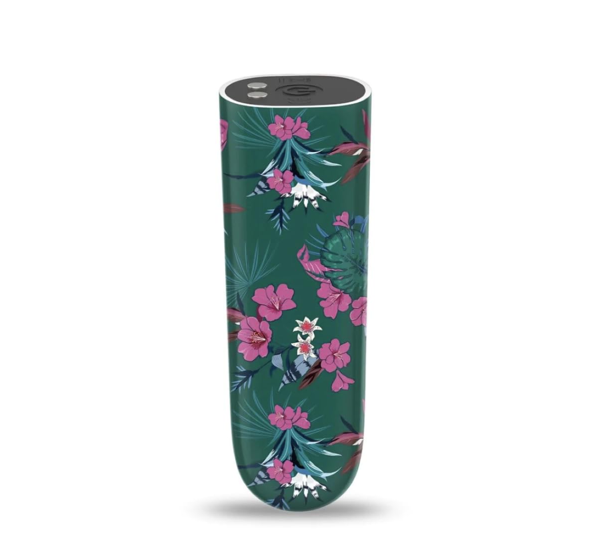 Deep Massager - Deep Tissue Massager Floral Design Rechargeable Power Bullet Vibrator for Beginners - Green SY13515