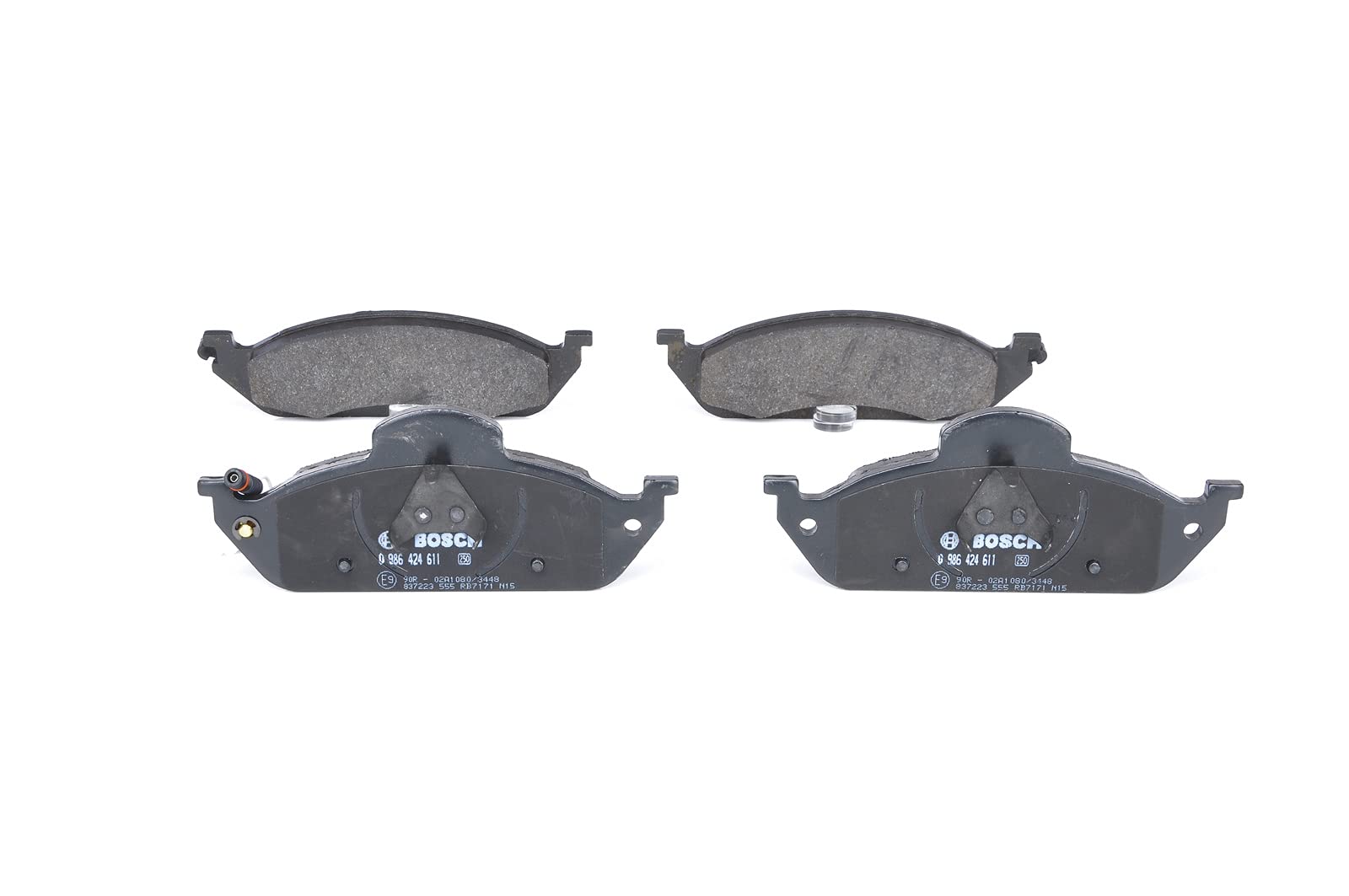 BOSCH Bremsbelagsatz, Scheibenbremse 0986424611