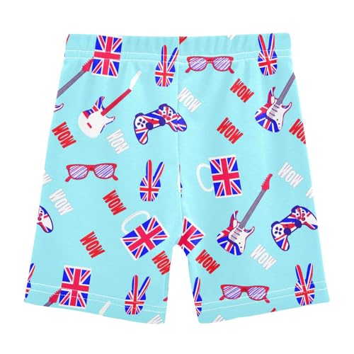 Union Guitars Girls Bike Shorts Toddler Dance Athletic Shorts Under Dress Clothes for Summer,4T2