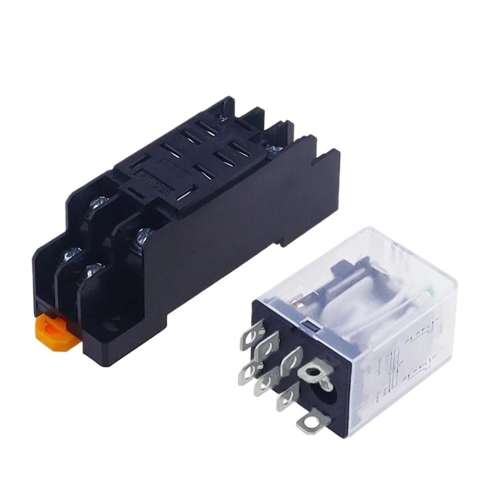 Relé de potencia de bobina de 220/240 V CA, 10 A, 8 pines, LY2NJ, HH62P, HHC68A-2Z, JQX-13F, con base de zócalo(DC,48V)