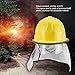 Firefighter Hard Hat, Fireman Safety Helmet with Aluminum Foil Prevention Flame-retardant Pierce for Work, Home, Firefighter, Work at Height