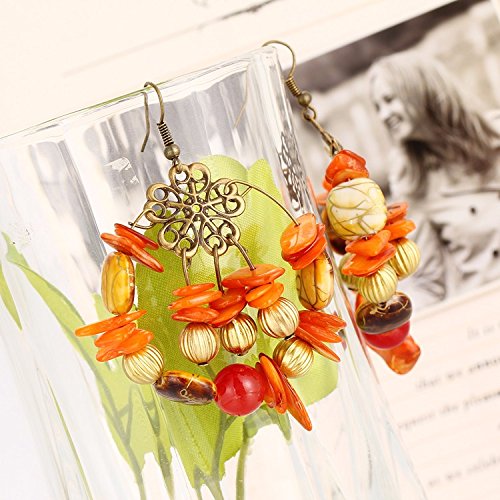 Gold Bohemian Dangle Earrings