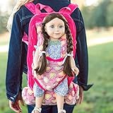 THE QUEEN'S TREASURES Doll Accessories, Pink Baby Doll Backpack Carrier and Doll Sleeping Bag, Compatible for use with 15 and 18 Inch American Girl. Doll NOT Included