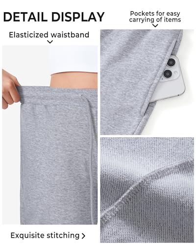 Image of BOOPH Girls Sweatpants Kids Cotton Drawstring Joggers Teen Athletic Pants | Girls Uniformt Pant with Pockets for 7-14Y