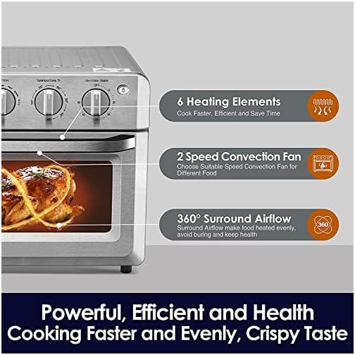 Toaster Oven Air Fryer Combo, AUMATE Kitchen in the box Countertop