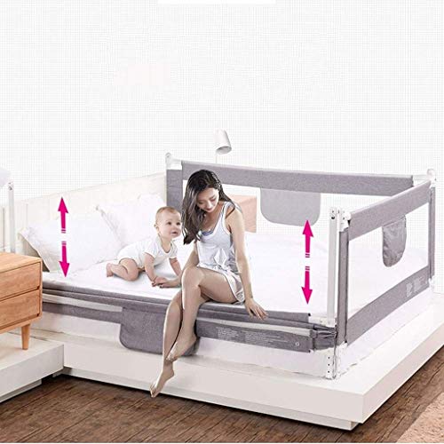 Riel de cama para bebés con elevación vertical de 8 engranajes y malla transpirable protectora 6