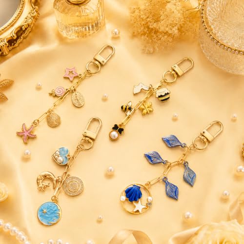 Image of Wurosi 32pcs Paperclip Keychain Making Kit,Key Ring Swivel Snap Hook Chains