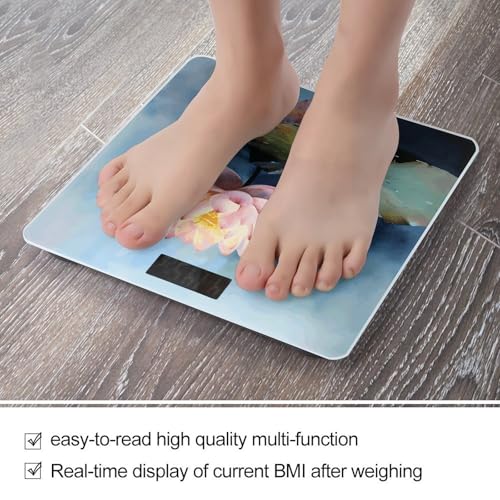 Báscula Digital de Baño Lotus Flower Painting 180kg miniatura 5