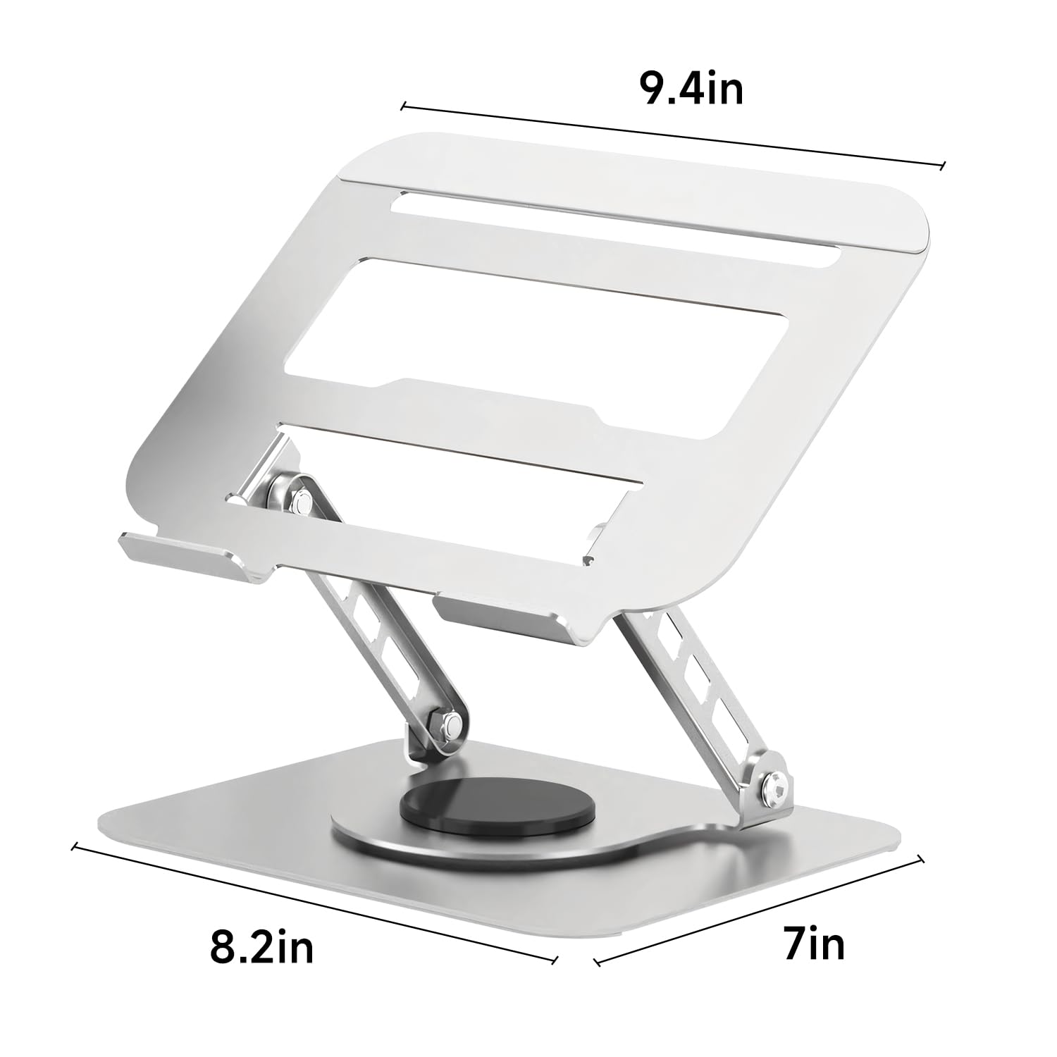 Supporto regolabile per computer portatile, supporto da scrivania per laptop, supporta la rotazione libera a 360 gradi, supporto ergonomico per computer, adatto per laptop e tablet sotto i