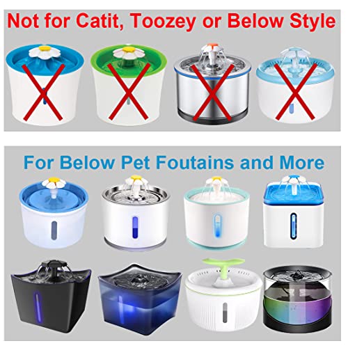 Cat Water Fountain Replacement Filter 4/9/16 Pack, BYEWIRE Pet Water Fountain Filter Replacement for Most Dog Cat Water… - Image 2