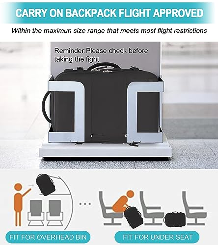 Carry On Backpack, 42L Flight Approved Travel Backpack for Men Women,Airline Approved Gym Backpack Waterproof Business Laptop Daypack Laptop Backpack,Casual Daypack for Business Weekend Hiking - Image 6