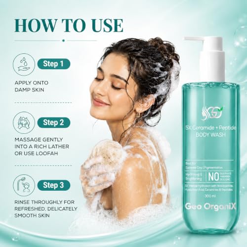 Image of 5X Ceramide + Peptide Hydrating Body Wash, 300 ml, Pack of 1