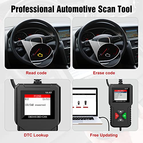 Jdiag Professional Car Obd2 Scanner Vehicle Engine Fault Code Reader Can Diagnostic Scan Tool Check Engine Light Universal For All Obd Ii Protocol Cars Since 1996 (Classic Enhanced Version) #TOP3