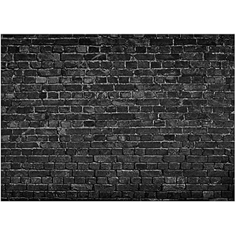 AIIKES 7x5FT Black Brick Wall Backdrop Cover