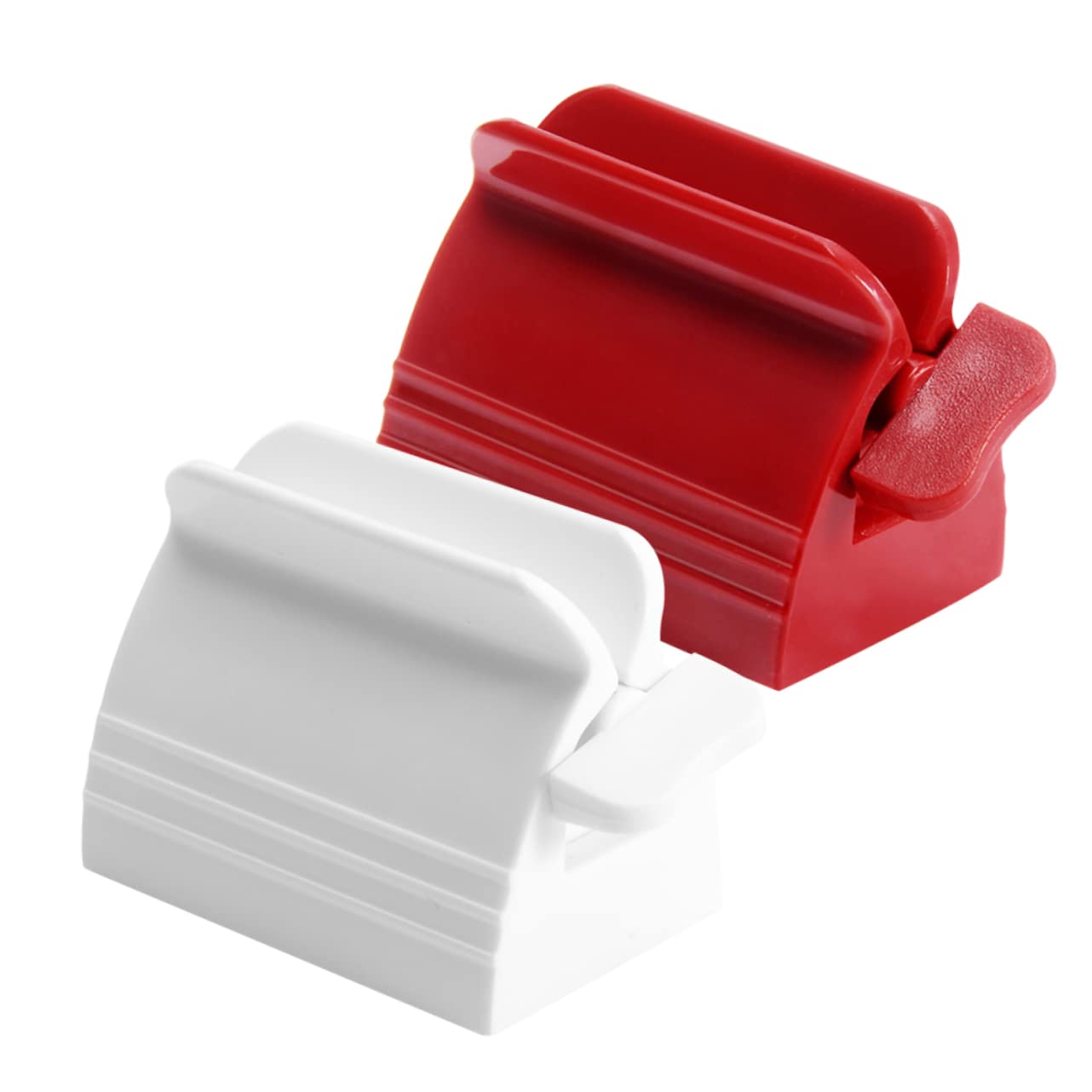 FRCOLOR 2sets Toothpaste Dispenser Machine Hand-Style Plastic Squeezer Tube Dispenser for Kids Desktop Ornament (Blue) 2pcs*2