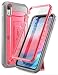 iPhone XR Case, SUPCASE Full-Body Rugged Holster Case with Built-in Screen Protector for Apple iPhone XR 6.1 Inch (2018 Release), Unicorn Beetle Pro Series -Retail Package (Pink)