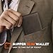 RUNBOX Wallet for Men Slim Leather Bifold RFID Blocking Minimalist Front Pocket Design with Gift Box