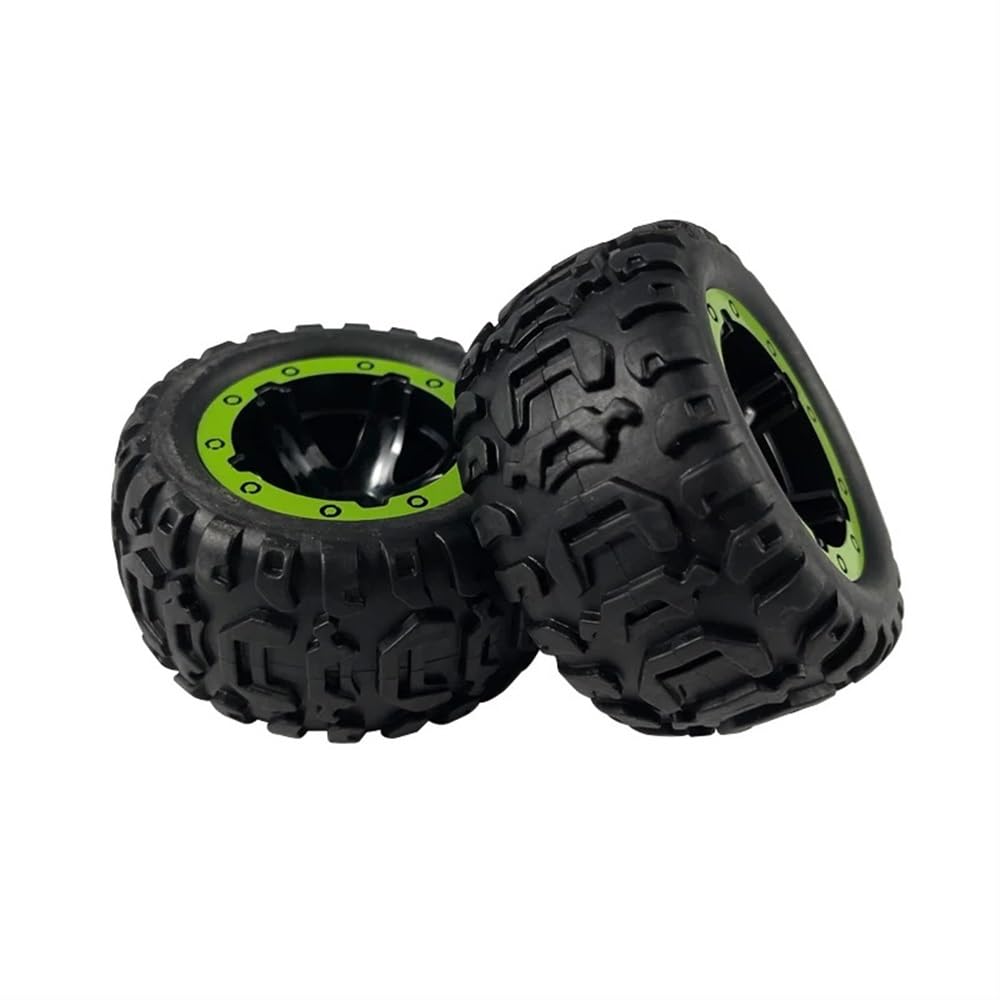 2 ruote in gomma RC pneumatici per auto anteriori posteriori compatibili con modelli in scala 1/16 M16038 HBX16889(2PCS)