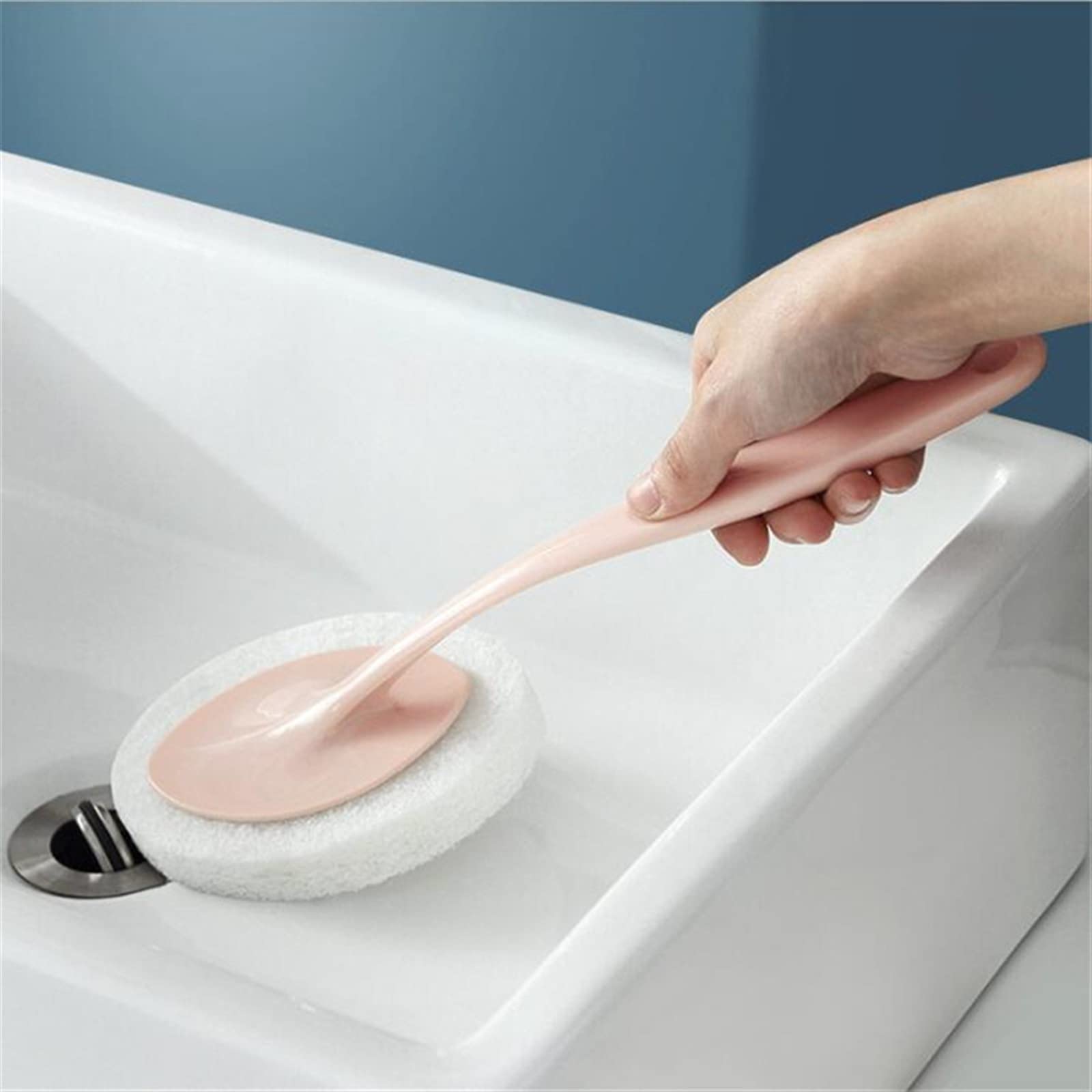 Cepillo de baño Cepillo de Limpieza de bañera Cepillo de Esponja de Inodoro de Mano Cepillos Limpiador de Pisos de cerámica for Azulejos de baño(3)