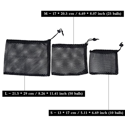 Golf Drawstring Bag, Golf Ball Mesh Stuff Bag Nylon Golf Storage Pouch Golf Accessory(S) Golf Leisure Sport - Image 3