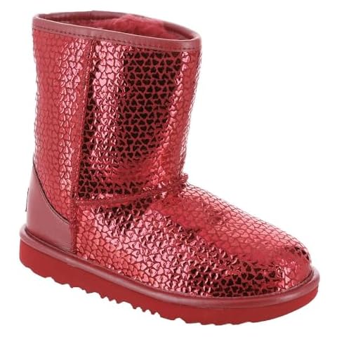 UGG Girls' Classic II Gel Hearts Boot Cover