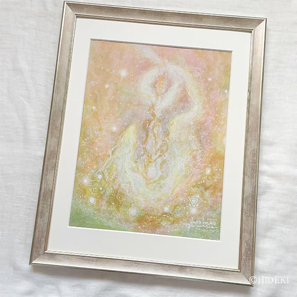Amazon.co.jp: 絵画 直筆アート 「光龍」HIDEKI ｜アクリル画 抽象画