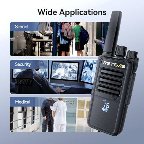 Image of Retevis RT68H Walkie Talkies Long Range,Rugged 2 Way Radio with Earpiece