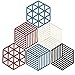 Produktbild Dylan-EU Rutschfeste Untersetzer aus Silikon 6 Stück Hexagon Topfuntersetzer 14 cm Getränke-Untersetzer Tischdekoration für Küchen Restaurants Hotels und Bars - 4 Farben
