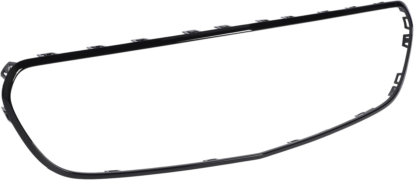 Aramox Front Bumper Grill Surround Trim with High Strength Material, Stylish Design for E Class W213 C238 AMG Line Pre Facelift Vehicles (Black)