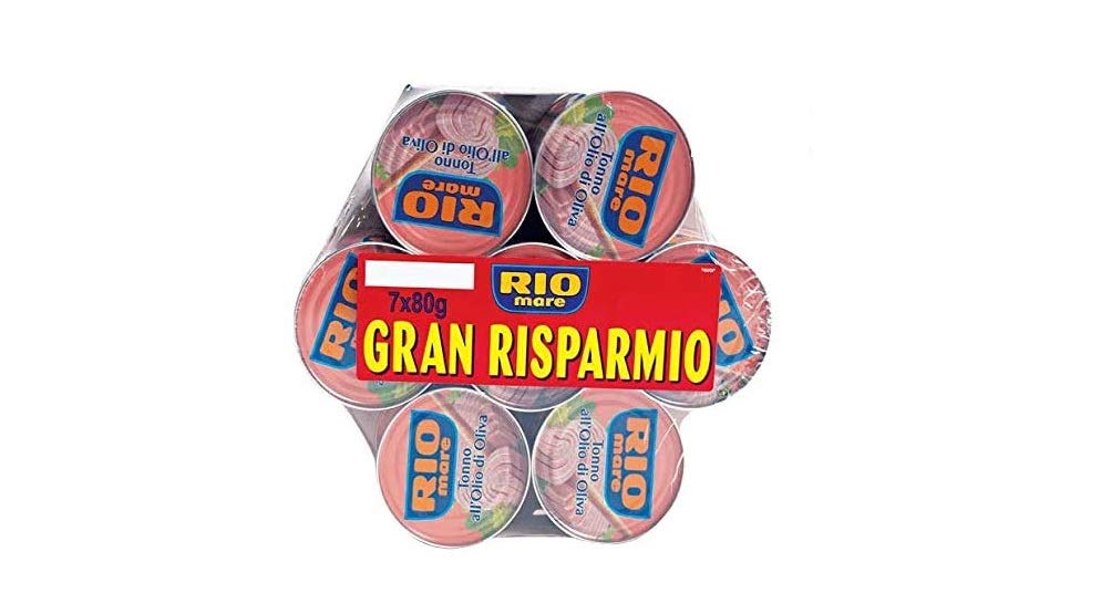 Mega Pack 7x80g Rio Mare Thon Poisson à l'huile d'olive
