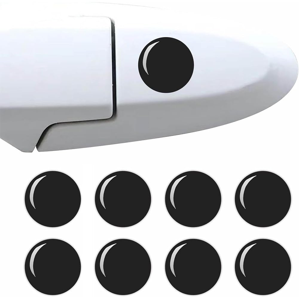 YDSTNiu 8 Pcs Car Door Handle Keyhole Lock Protector for ALPINA D5 Saloon(G30)(2017-2026), Car Door Lock Keyhole Covers, Car Lock Keyhole Protector Stickers Trim,Black