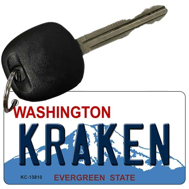 Kraken porte-clés hockey Evergreen State en métal 5,7 cm pour fan