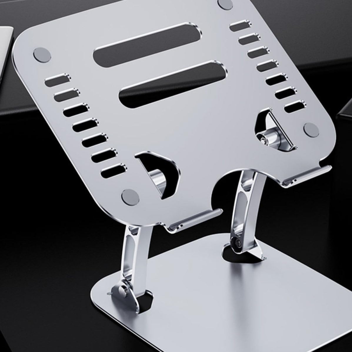 Healeved Soporte Portátil Ajustable Ventilación de Aleación de Aluminio Base Plegable y Resistente para Computadora para Oficina y Hogar para Notebooks