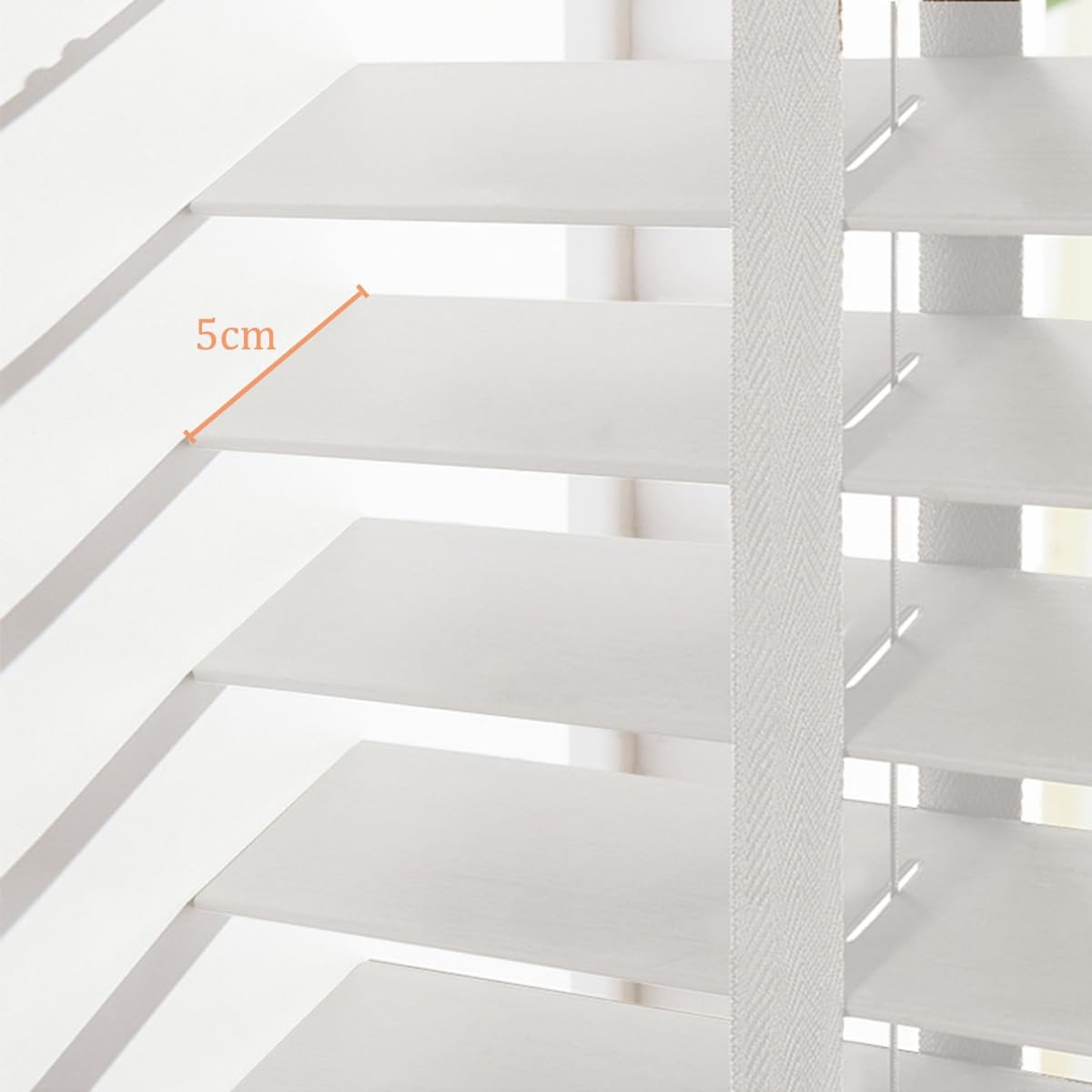 Jalousie Weiß Plissee Sichtschutz Fensterdecor Verdunkelnd Holzjalousie Horizontalerplissee Verdunkelungs-Rollo für Fenster Türen 130x220 100x220 60x220 150x220 cm(150x220cm)