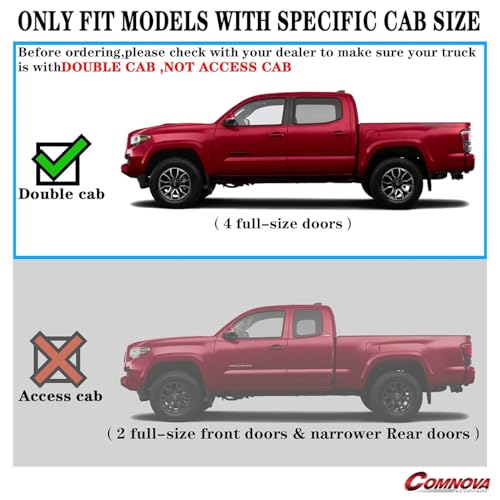 Image of COMNOVA Aluminum Running Boards for 2005-2023 Toyota Tacoma Double /Crew Cab