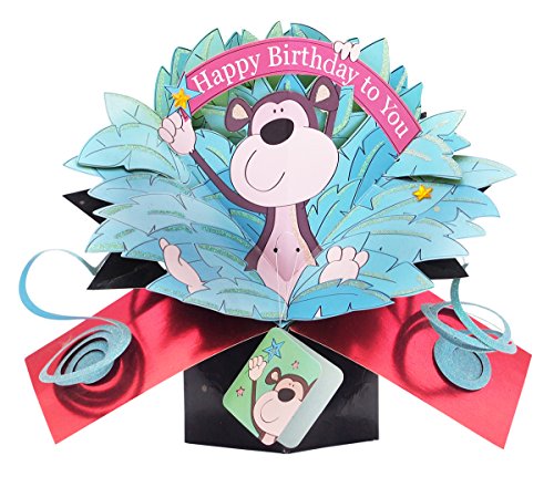 1 X THE ORIGINAL POP UPS - 010 - MONKEY - BIRTHDAY CARD [Office Product]