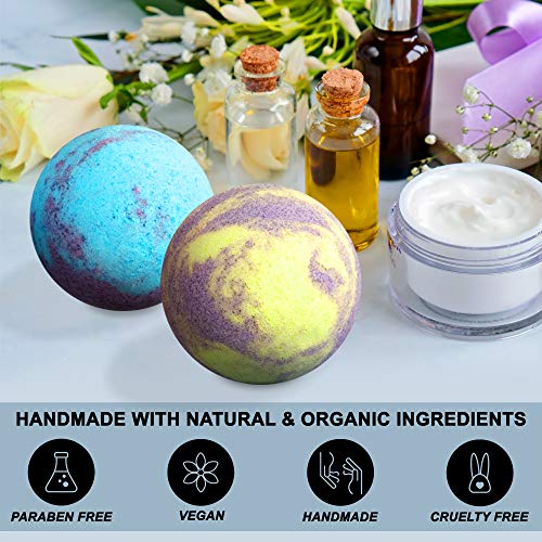 Luxury Bath Bombs For Women - Gift Set Of 24 Bathbombs With Organic Essential Oils - Natural Vegan Soap For Moisturizing Fizzy Bubbles #TOP1