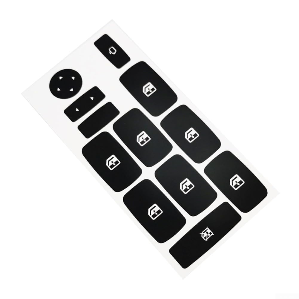 Adesivi Per I Pulsanti Della Fiat Croma 2005-2011 | Kit Di Riparazione Interno Auto In Vinile | Decalcomanie Per Cruscotto