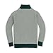 Hope & Henry Boys' Organic Half Zip Raglan Ski Sweater Green