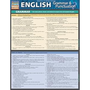 English Grammar & Punctuation QuickStudy Laminated Reference Guide (QuickStudy Academic)