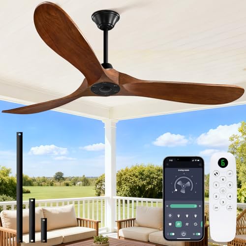 60 inch Outdoor Ceiling Fan No Light for Patios, Ceiling