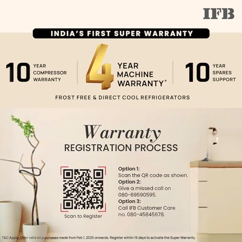Image of IFB Smart Choice 331L, 3 Star, Tru Convertible 12-in-1, Advanced Inverter Compressor, Frost Free Double Door Refrigerator, WiFi Enabled, 4-Year Machine Warranty (IFBFF-3833DKSETU, Metal Black)