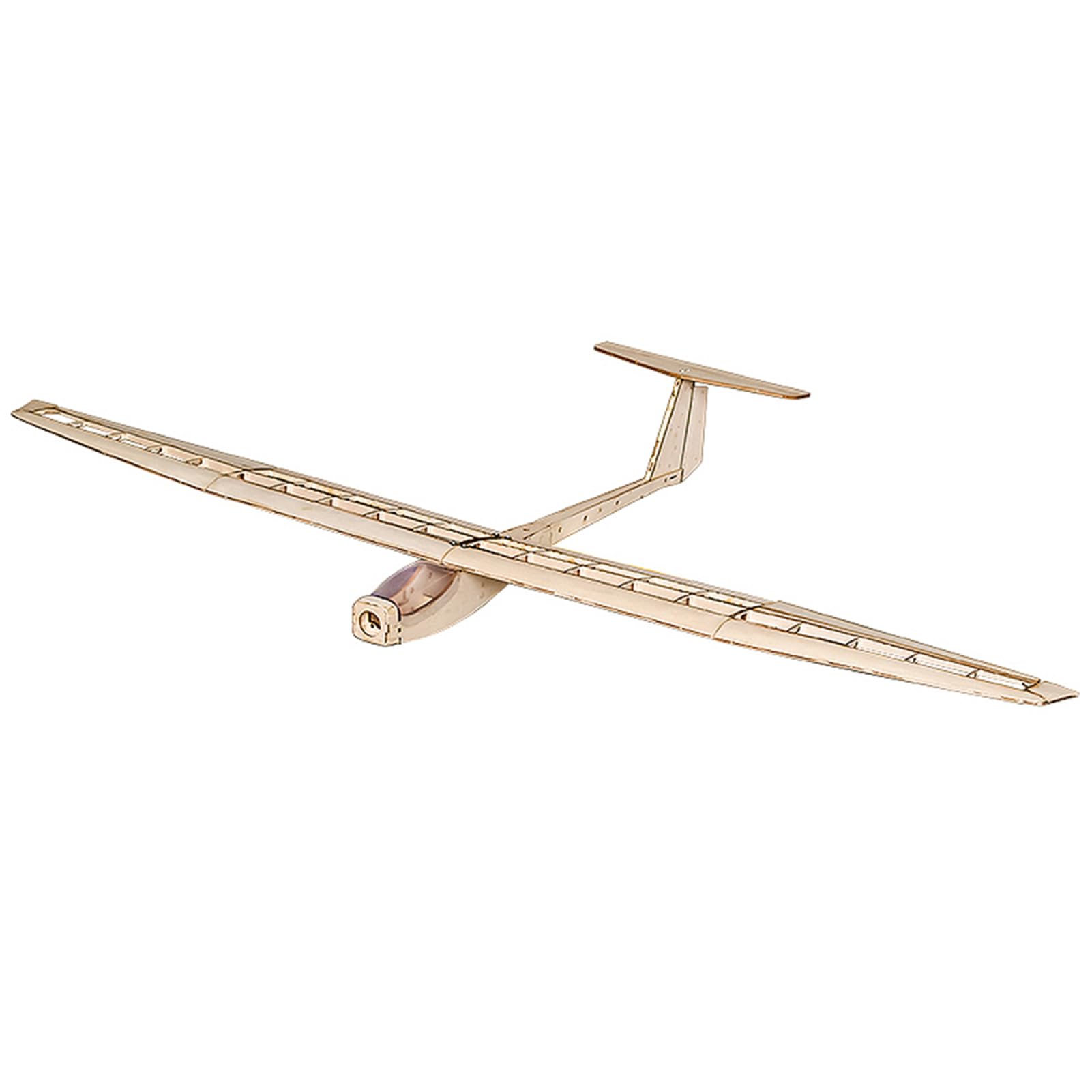 Domary Balsaholz-Flugzeug, RC-Flugzeug, Segelflugzeug, Starrflügel-Modellflugzeug, 1550 Mm Spannweite, Leicht zu Steuernde Holzstruktur, Kit mit Zubehörpaket für Neue Spieler