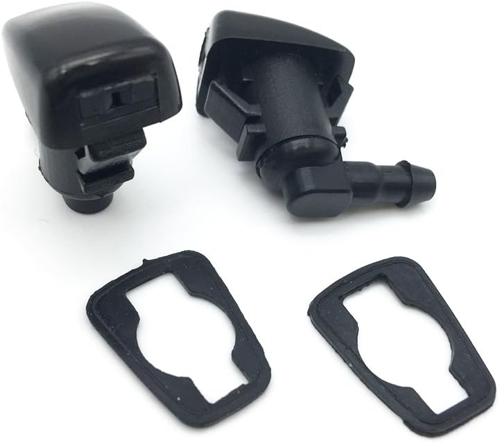 WayJun 55079049AA, 55372143AB, 47183 2 Pack Windshield Washer Nozzle Sprayers Kits Compatible with 2005-2016 Grand Cherokee, 2005-2010 G6, 2005-2013 Malibu Chrysler
