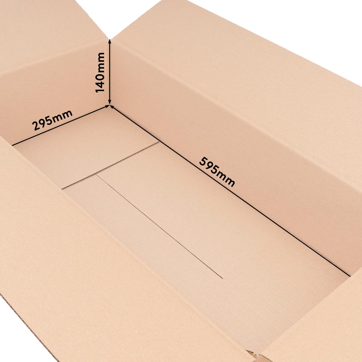 verpacking 100 Scatole cartone 60 x 30 x 15 cm marroni - Scatole da imballaggio e spedizione DHL un'onda KK 106