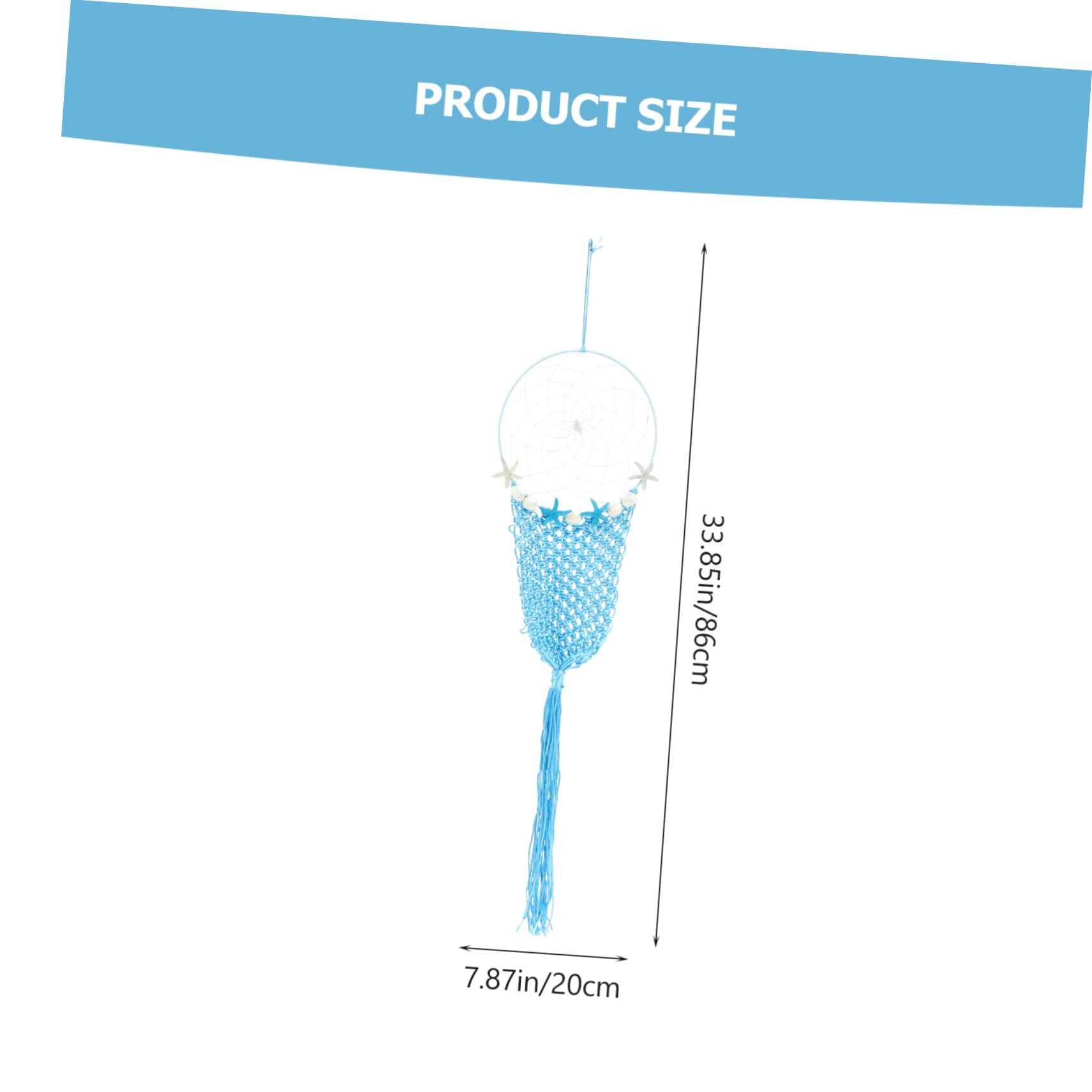 ABOOFAN Creative Blue Dreamcatcher Wall Hanging Ornament Macrame Dreamcatcher Decor for Home Bedroom and Nursery Present