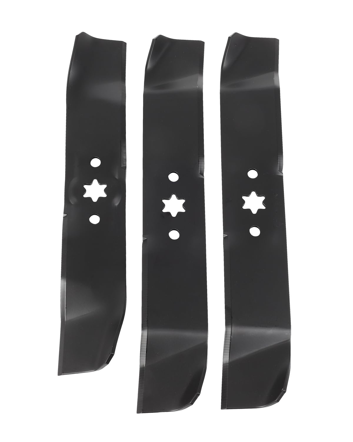 942-0611A - Kit de cuchillas para cortacésped para muchos cortacésped MTD, Cub Cadet, Troy-Bilt número de pieza de repuesto 942-04125, 942-04124, negro